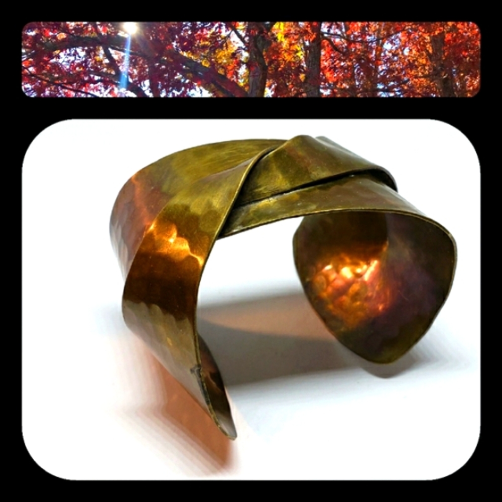 Brass Bow Cuff - image 1